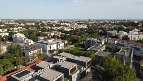 Montpellier-Luftaufnahme-Kunstkonservatorium-Frankreich-Bezirk-Boutonnet